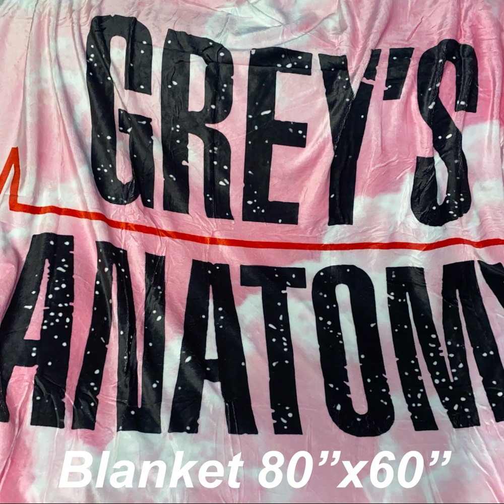 Pink Grey’s Anatomy Blanket